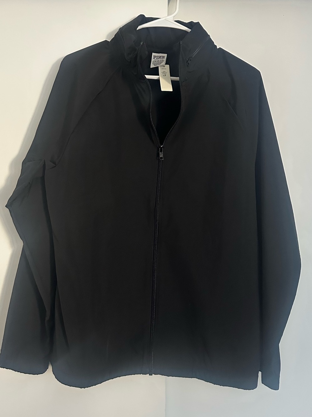 Victoria's Secret Women’s Black Zip-Up Windbreaker